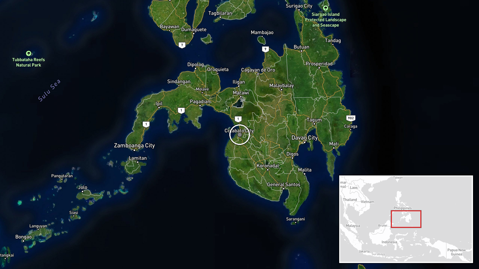 Sultan Kudarat, Maguindanao del Norte, Philippines — Security location map