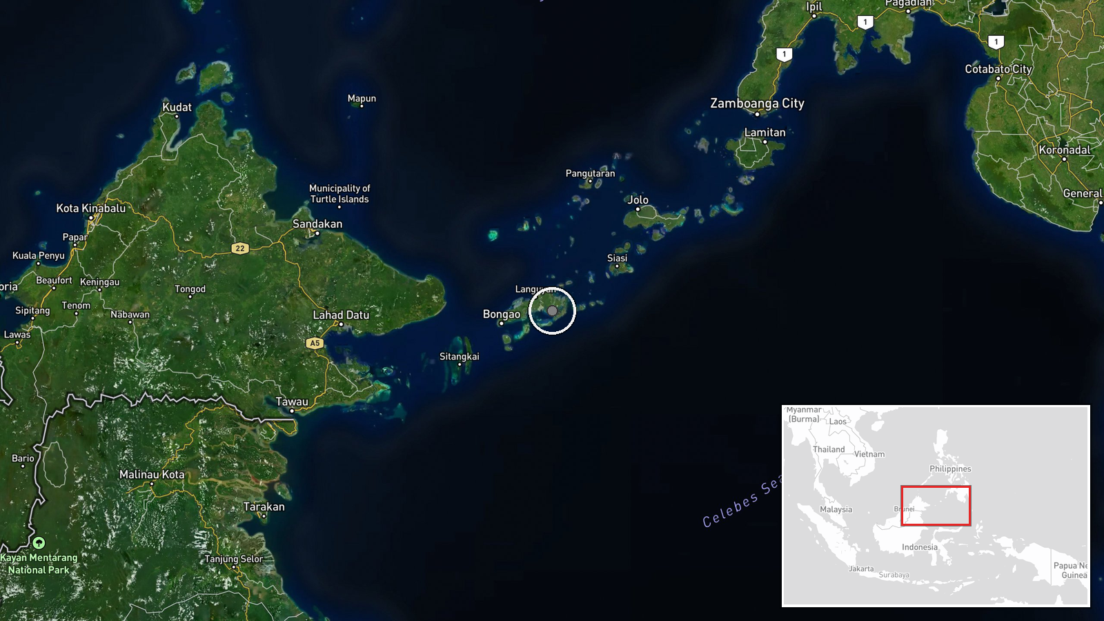 Bangsamoro Autonomous Region, Philippines — Report location map