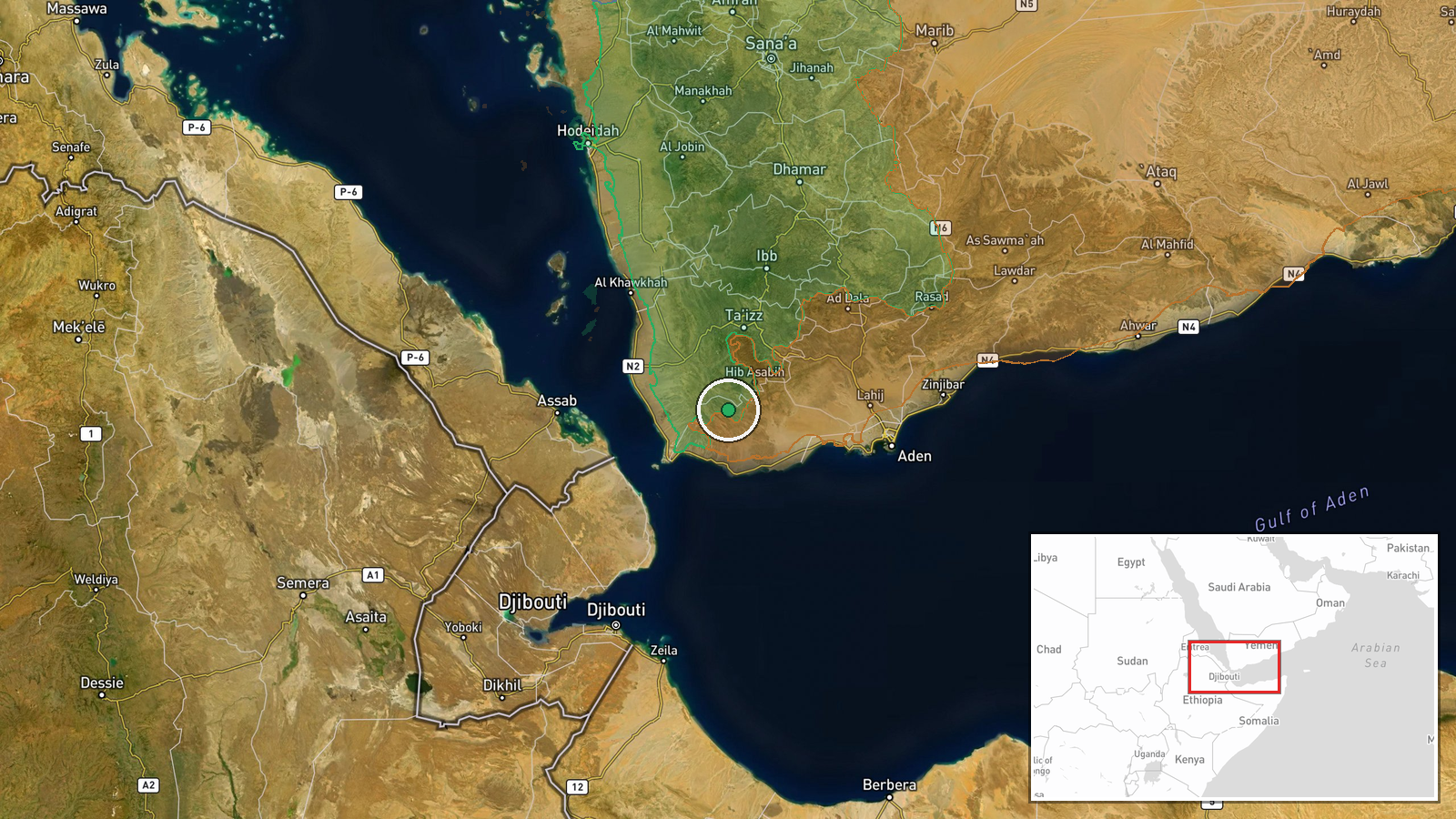 Lahij Governorate — Combat location map