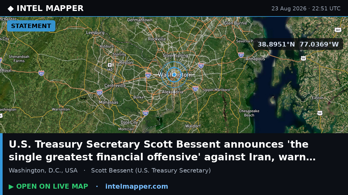 U.S. Treasury Secretary Scott Bessent announces 'the single greatest financial offens…