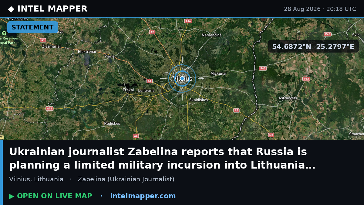 Ukrainian journalist Zabelina reports that Russia is planning a limited military incursion…