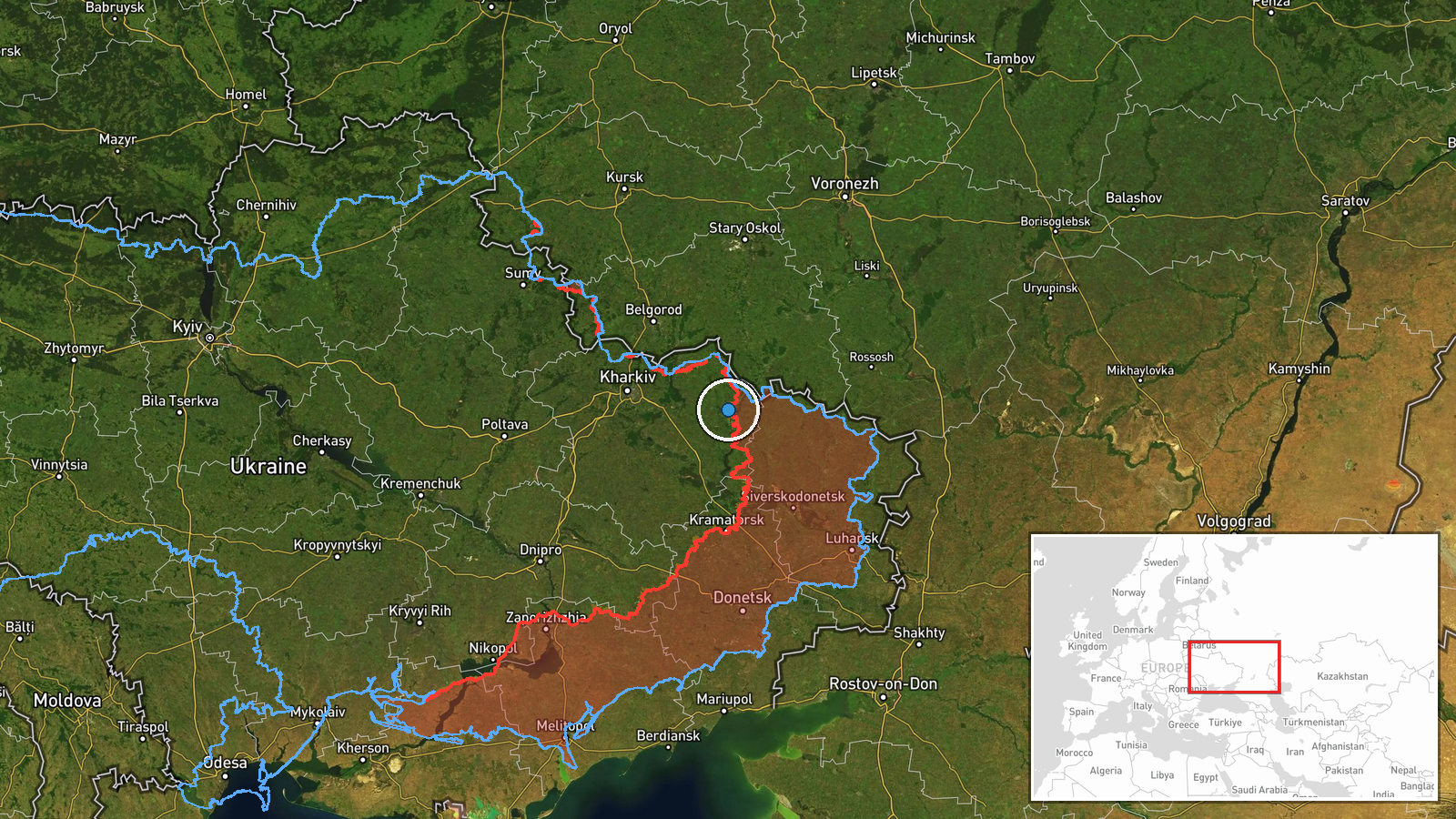 Kharkiv, Kharkiv Oblast, Ukraine — Deployment location map
