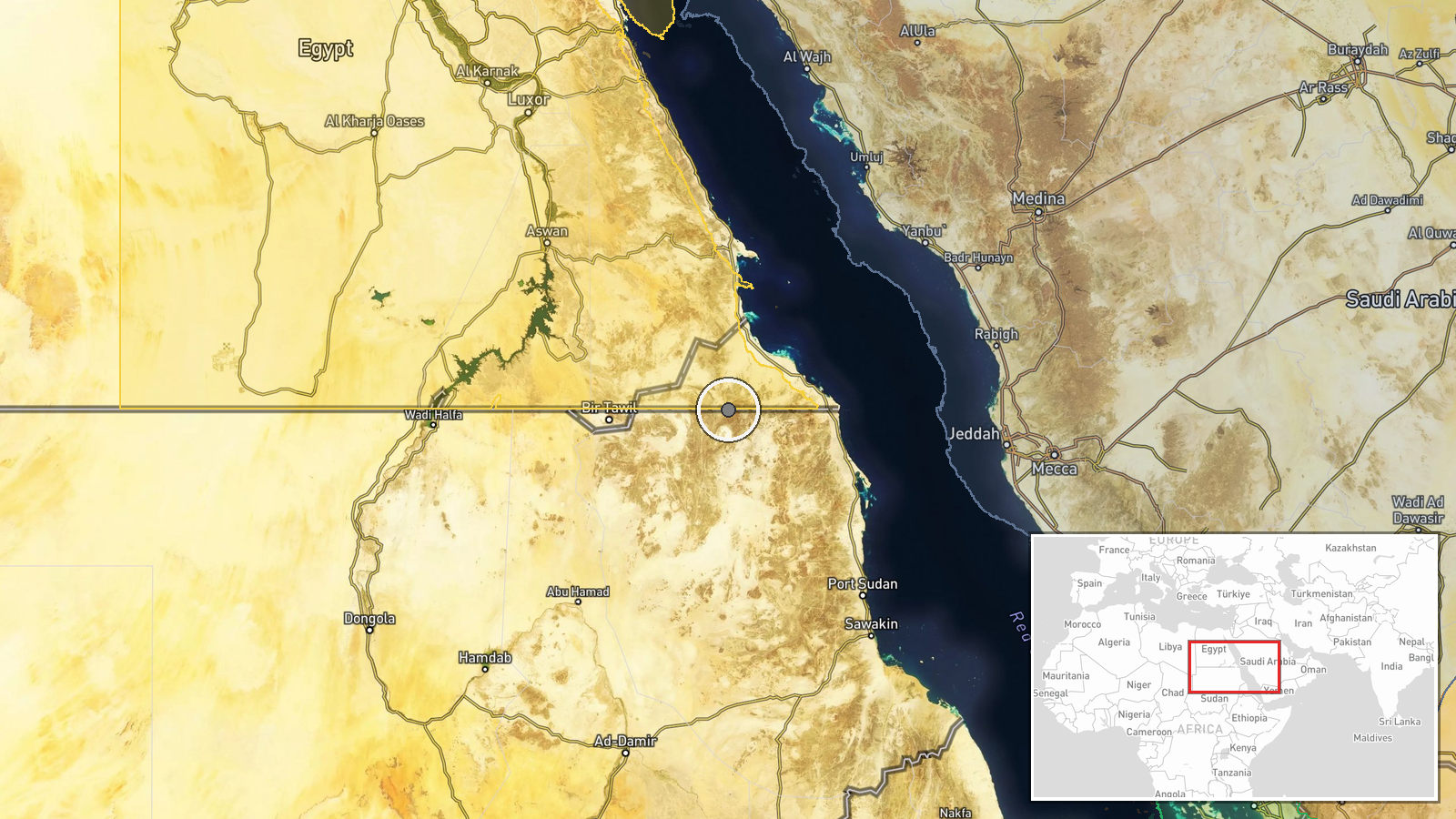 Khartoum, Sudan — UAS Strike location map