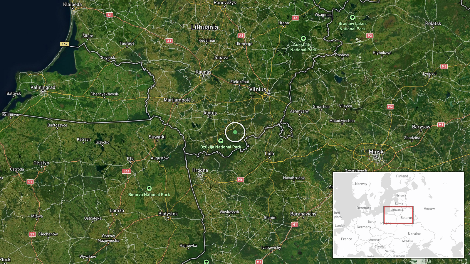 Šalčininkai, Vilnius District, Lithuania — Siren location map