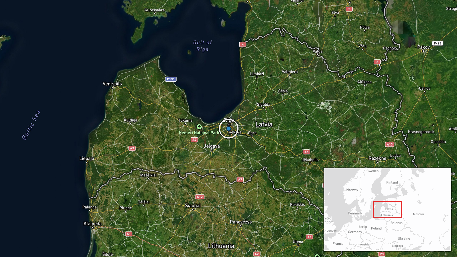 Ēķi Air Base, Riga, Latvia — Deployment location map
