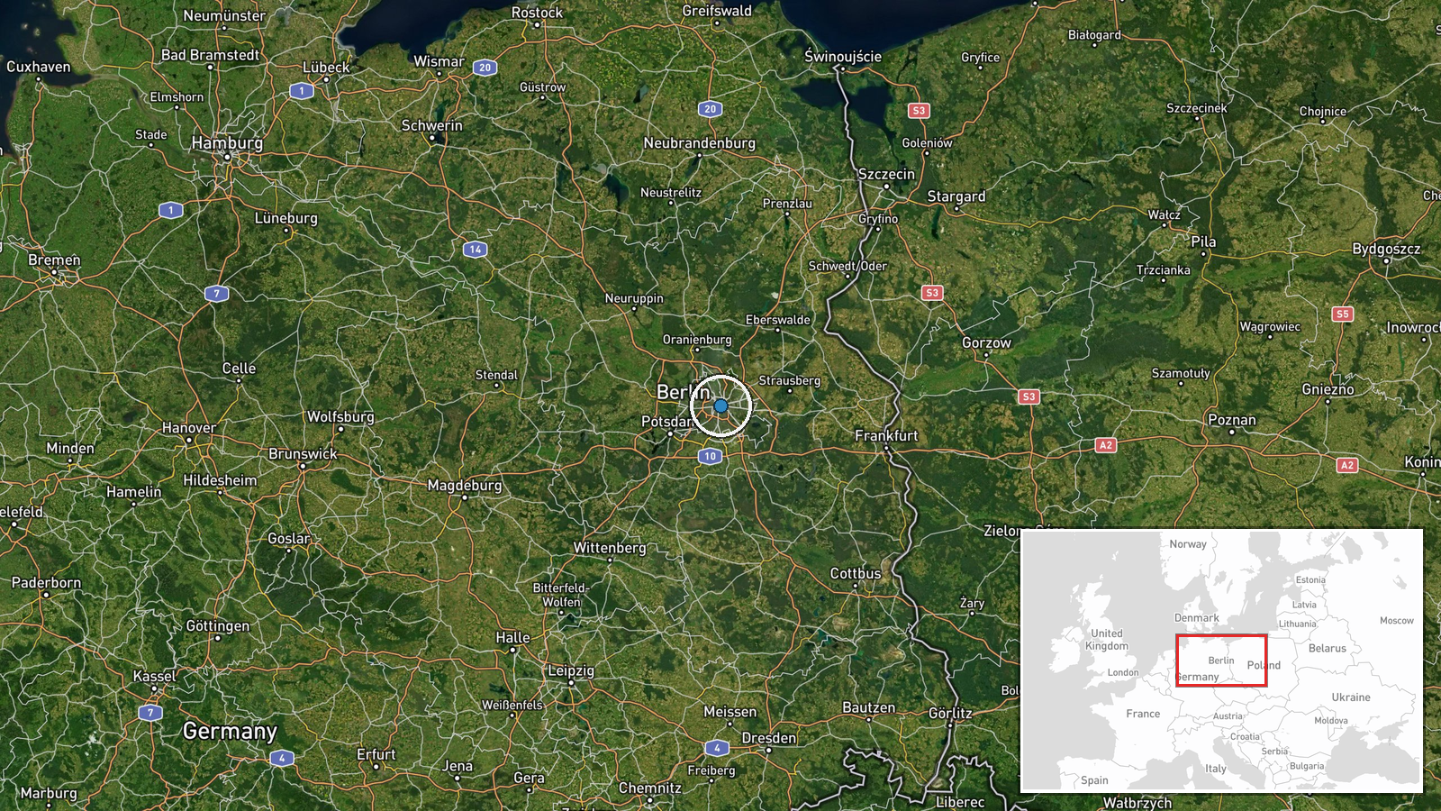 Berlin, Germany — Deployment location map