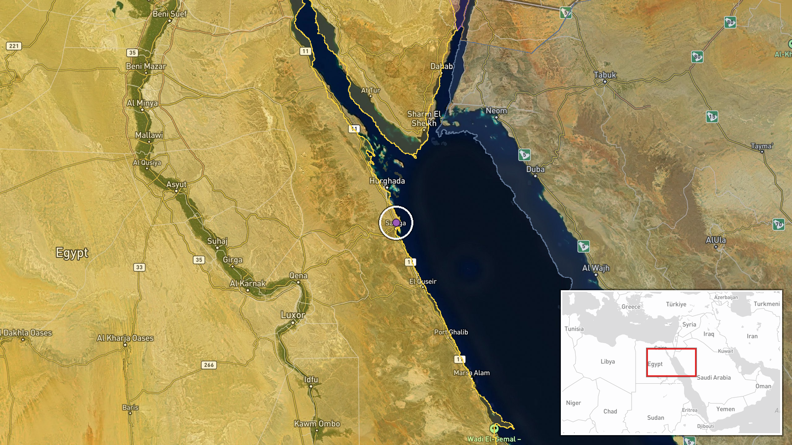Caribbean Sea, Western Hemisphere — Security location map