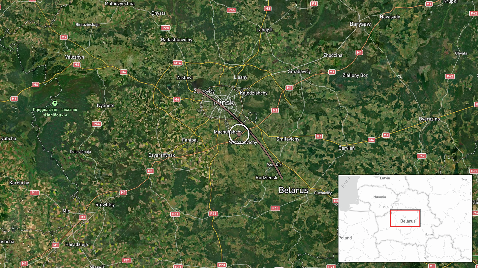 Minsk, Minsk Region, Belarus — Deployment location map