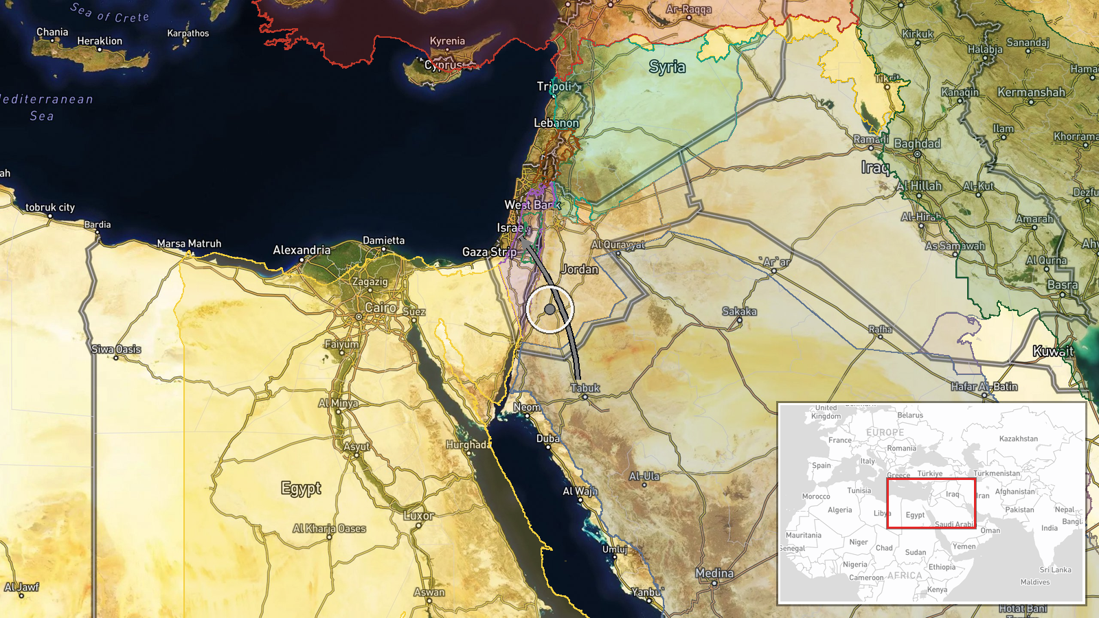 Ben Gurion Airport, Tel Aviv, Israel — Deployment location map