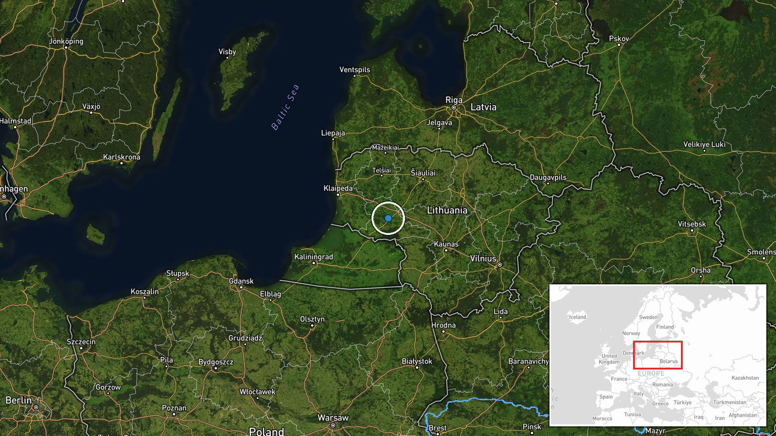 Šilutė, Tauragė County, Lithuania — Combat Aircraft location map