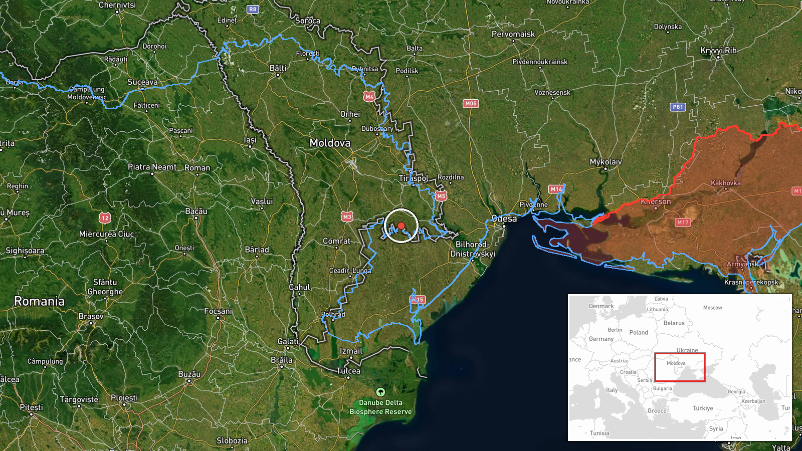 Causeni, Causeni District, Moldova — Drone Transit location map