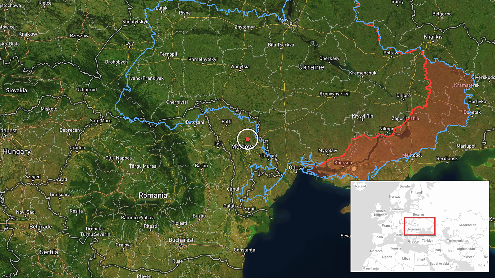 Criuleni, Orhei District, Moldova — UAS Strike location map