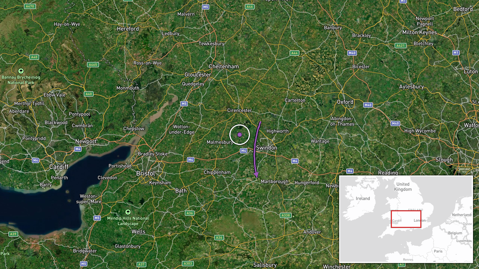 RAF Fairford, Gloucestershire, United Kingdom — Deployment location map