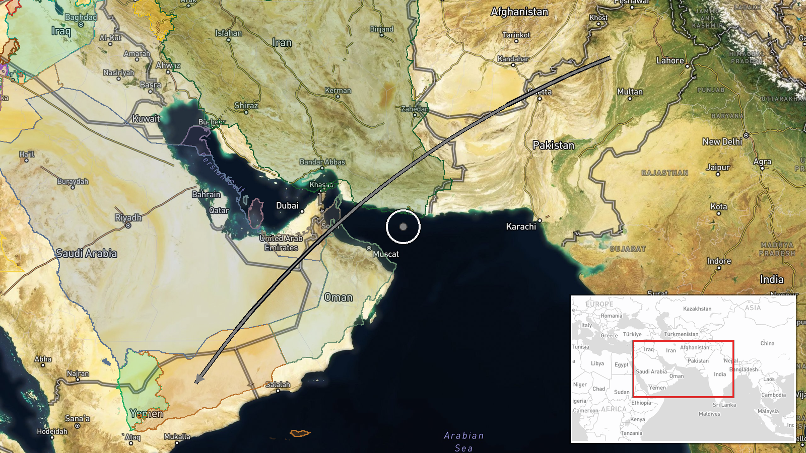 Yemen (Houthi-controlled areas) — Airstrike location map