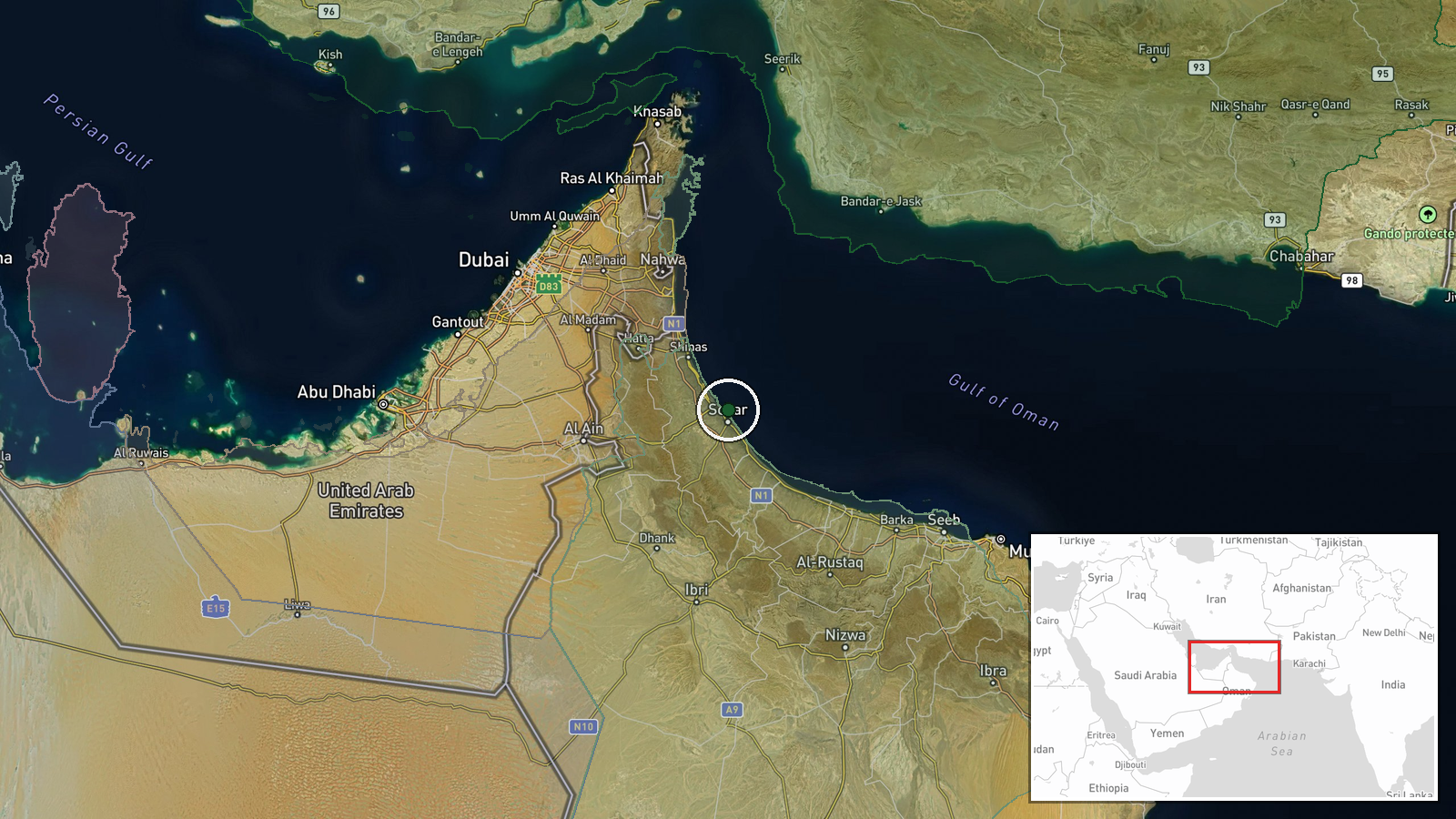 مرسى سوهار، عمان، بحر العرب