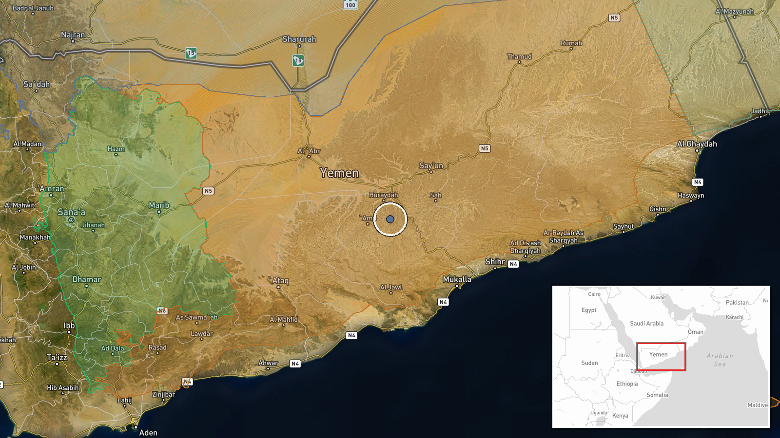 Sud-ouest de Sanaa, Yémen