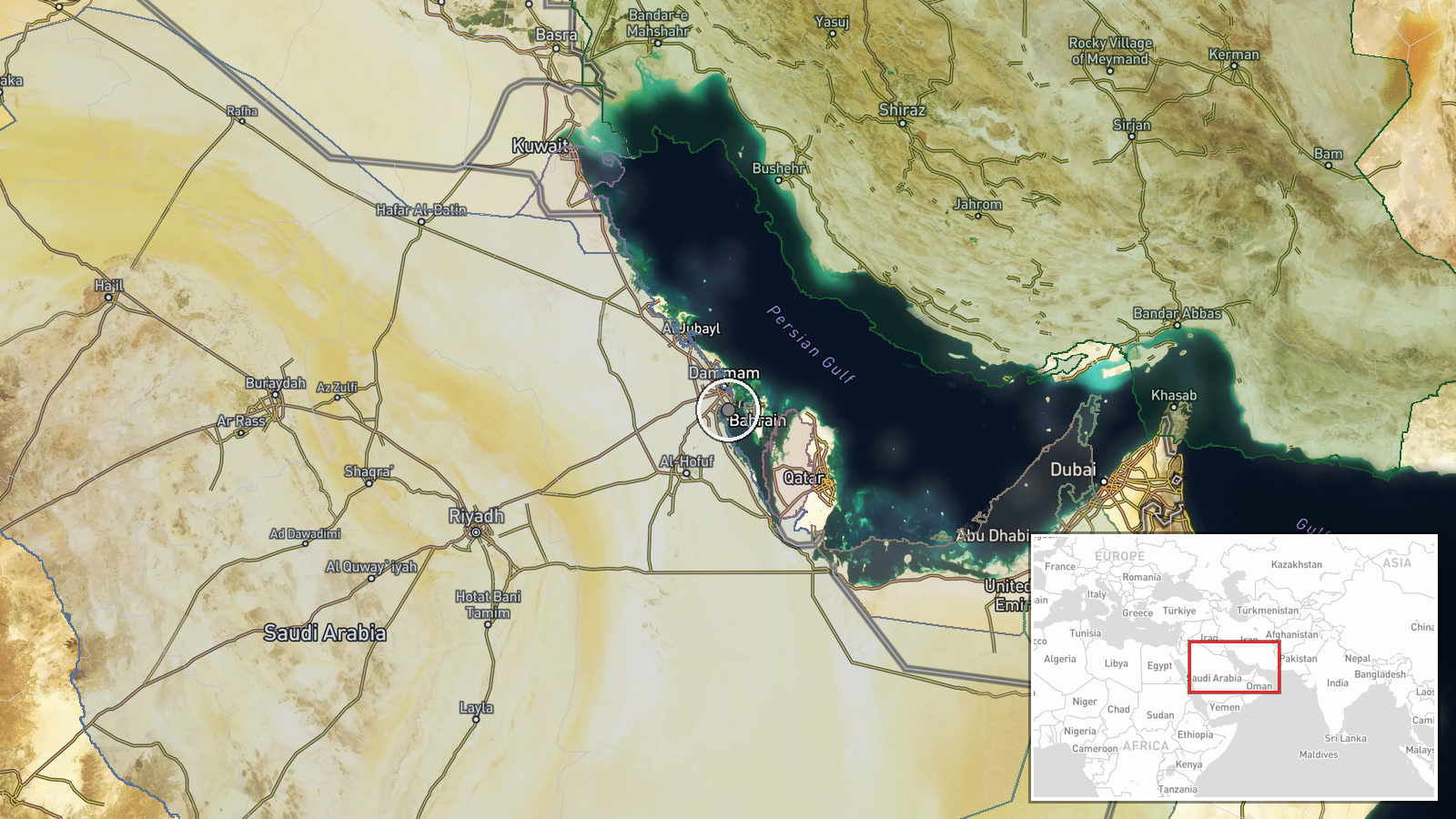 Saudi Aramco Headquarters, Dhahran, Saudi Arabia — Report location map