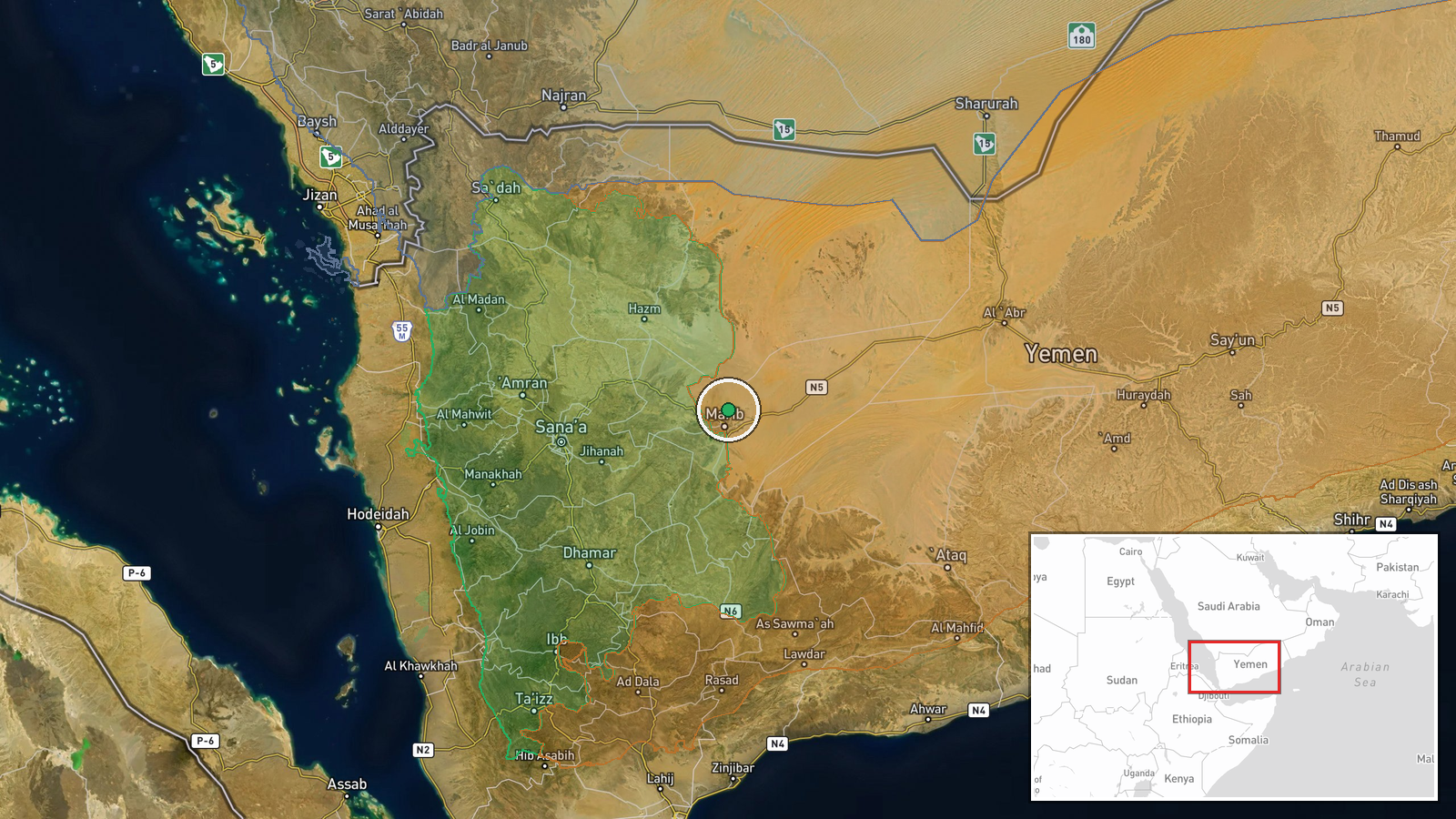 Flughafen Zubab, Marib, Jemen