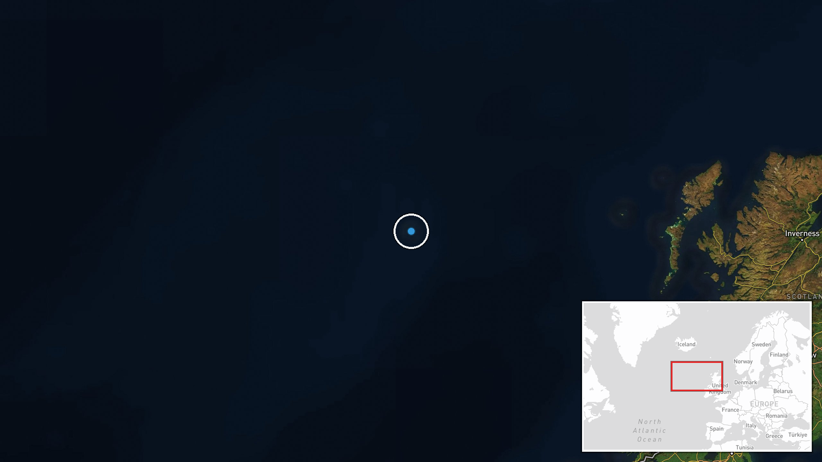 United Kingdom (location not reported) — Deployment location map