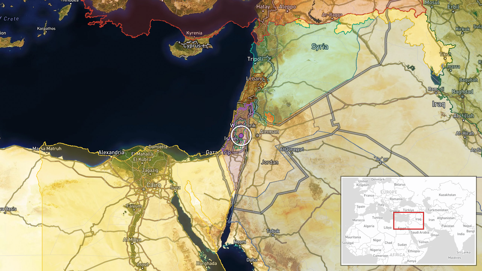 Abu Falah, West Bank, Palestine — Report location map
