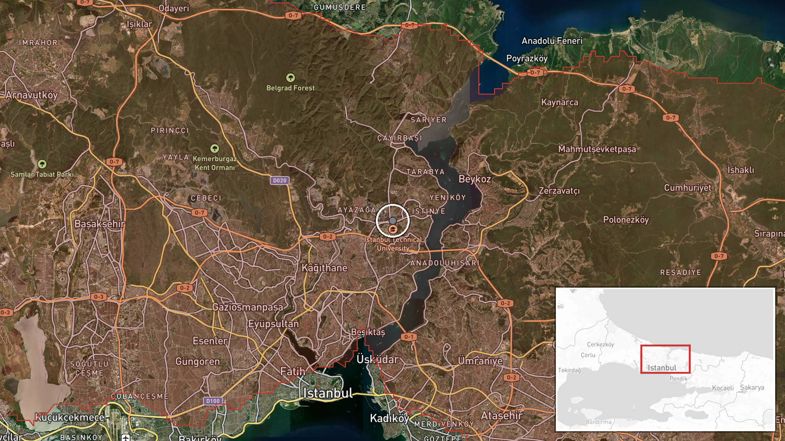 Istinye Park mall, Istanbul, Turkey — Security location map
