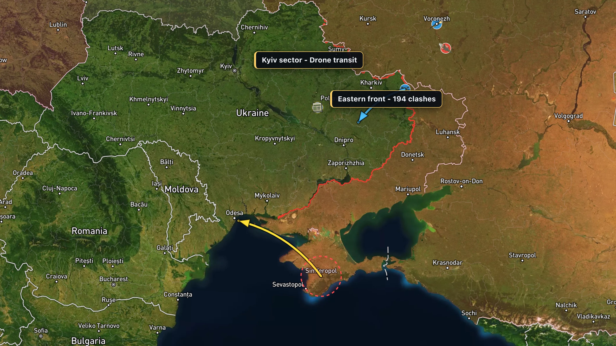 Daily situation map