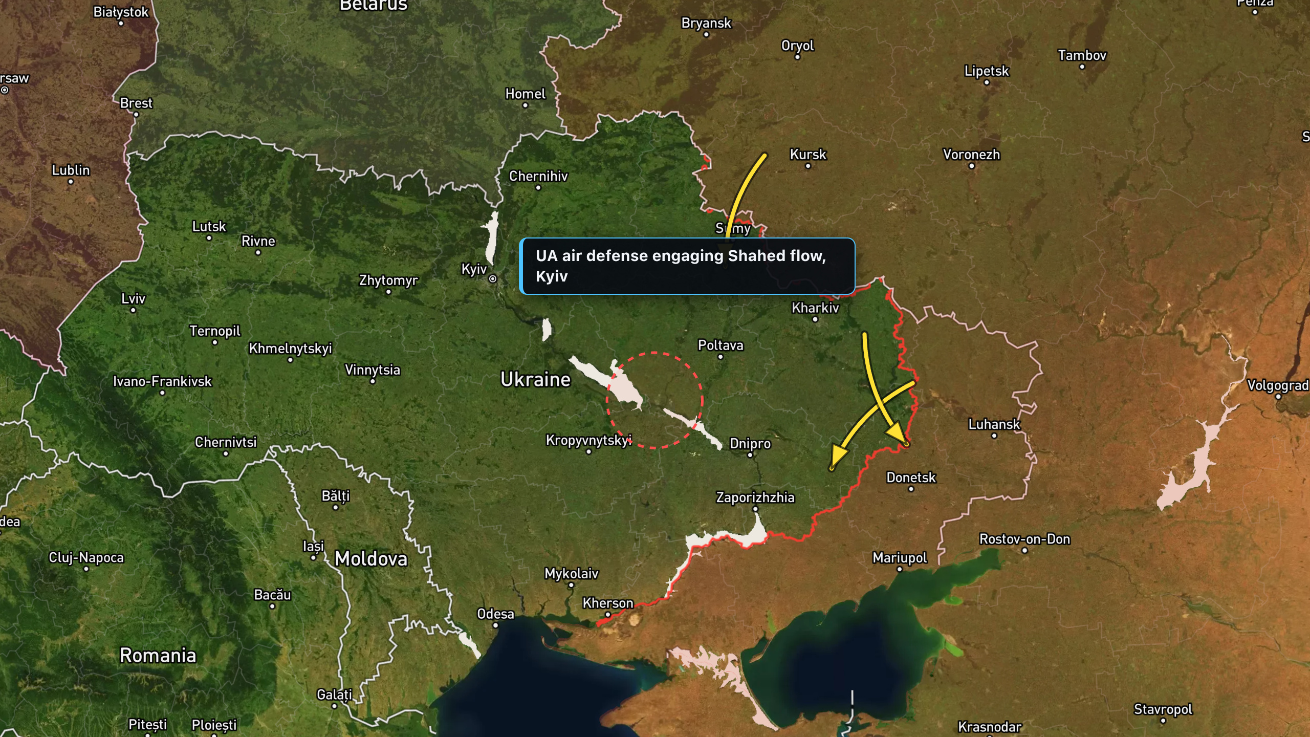 Ukraine — annotated overview map