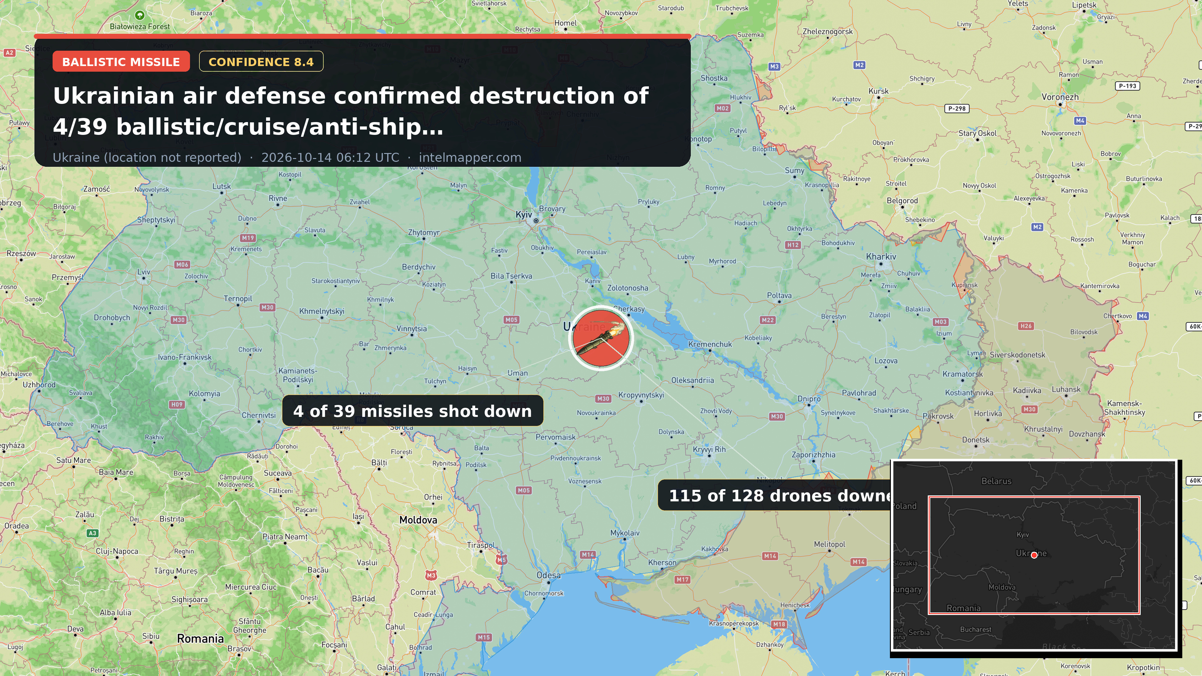 Ukraine (location not reported) — annotated map