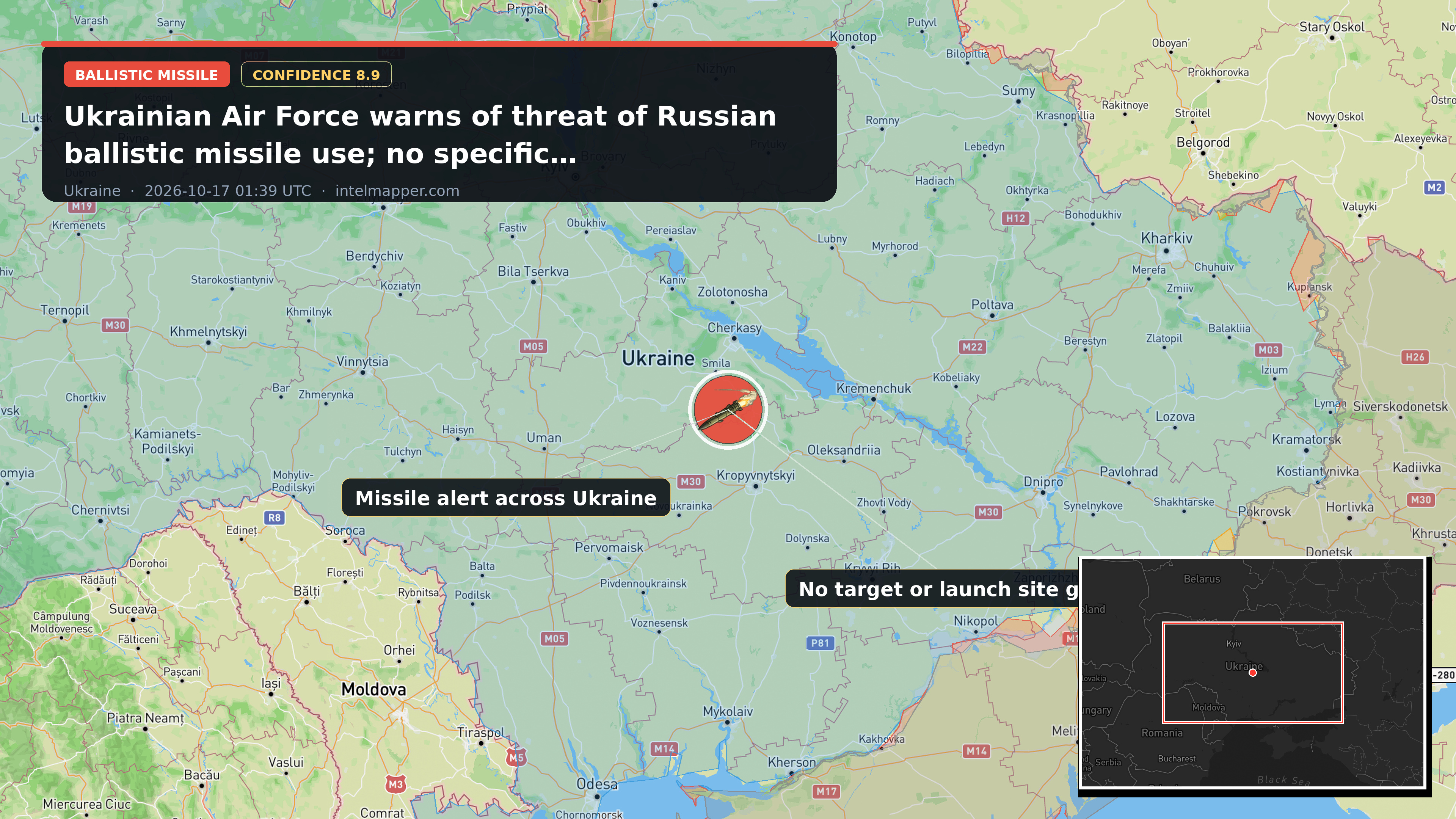Ukraine — annotated map