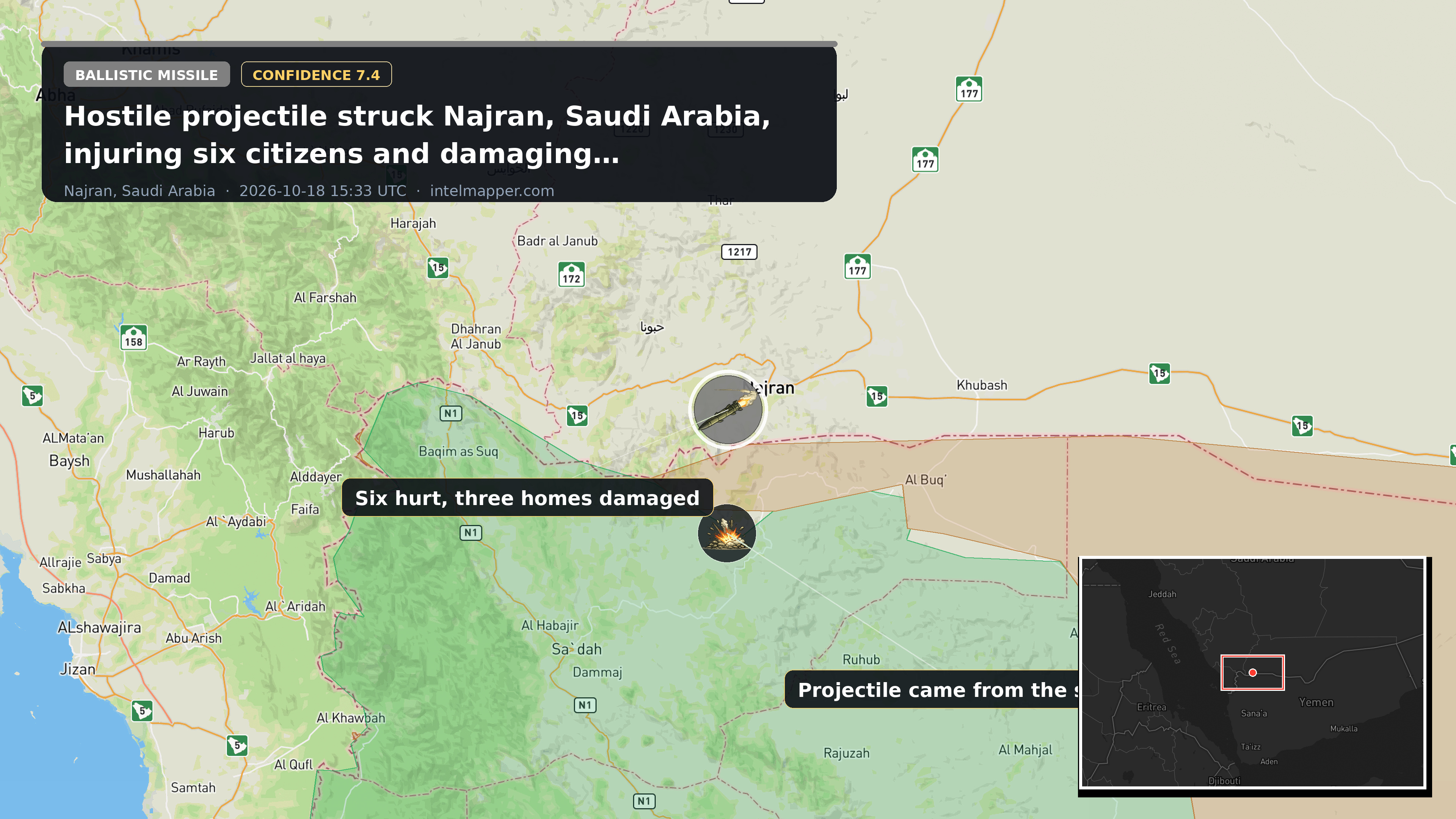 Najran, Saudi Arabia — annotated map