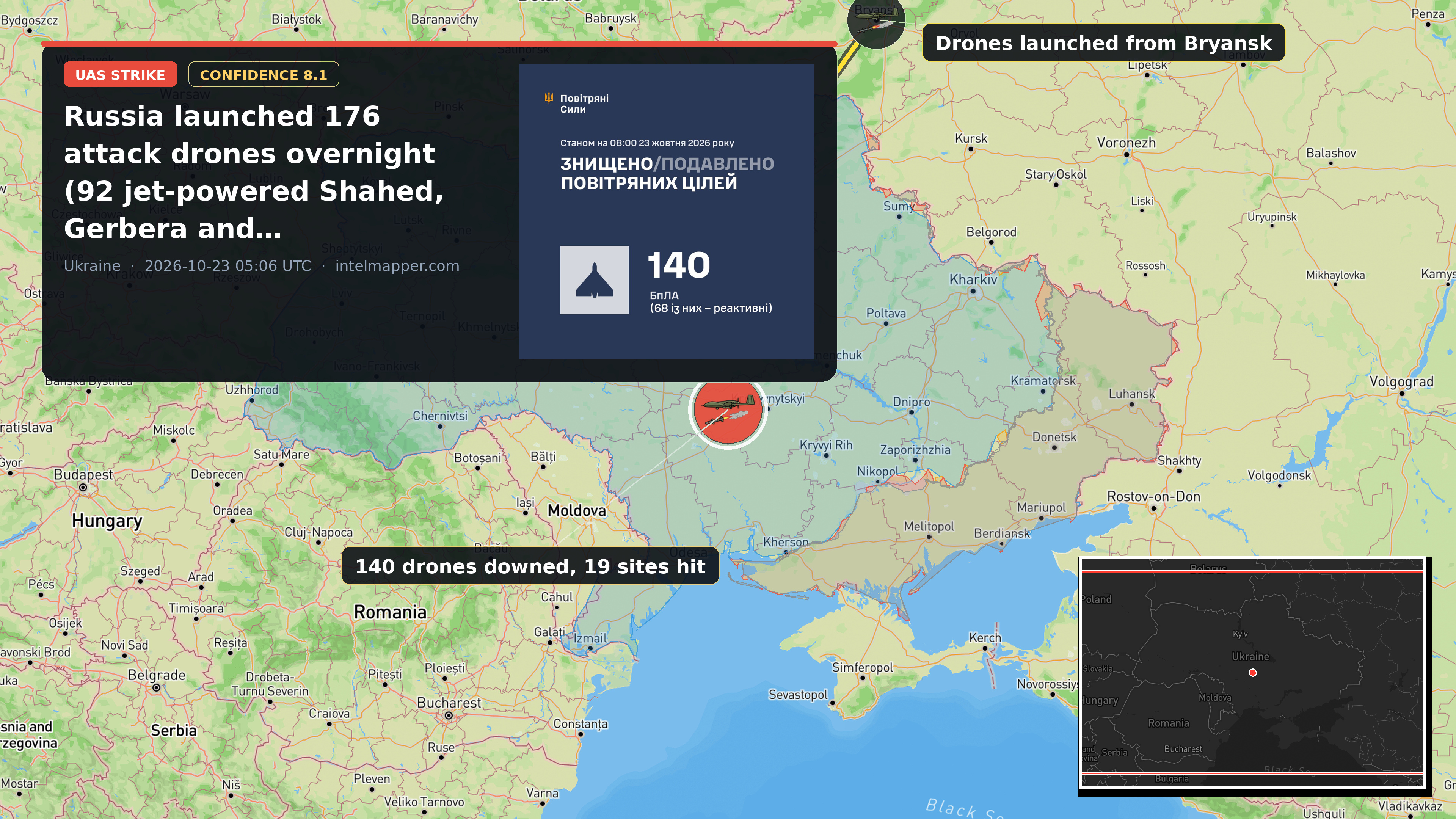 Ukraine — annotated map