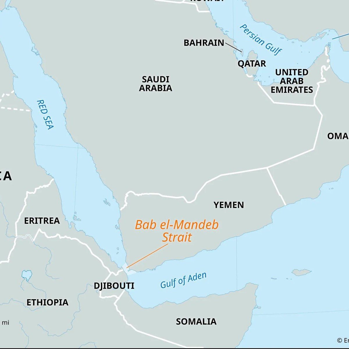 Middle East — Statement location map